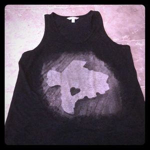 Texas heart tank top